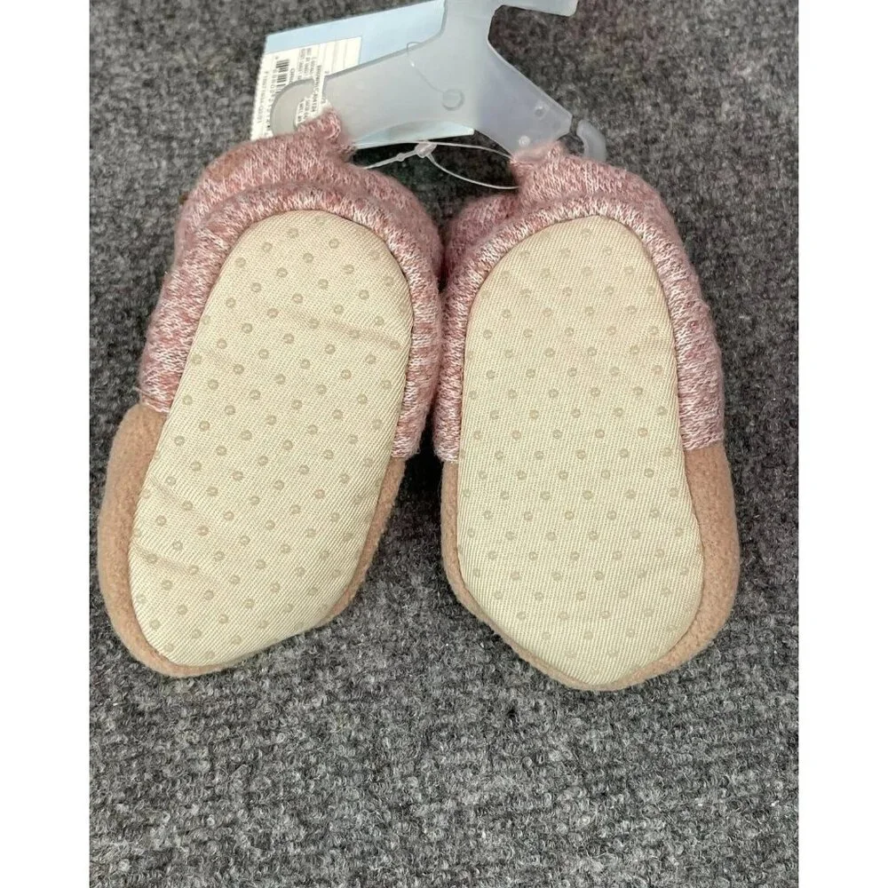 Cat & Jack Baby Reindeer Bootie Slippers Brown Size 6-9M